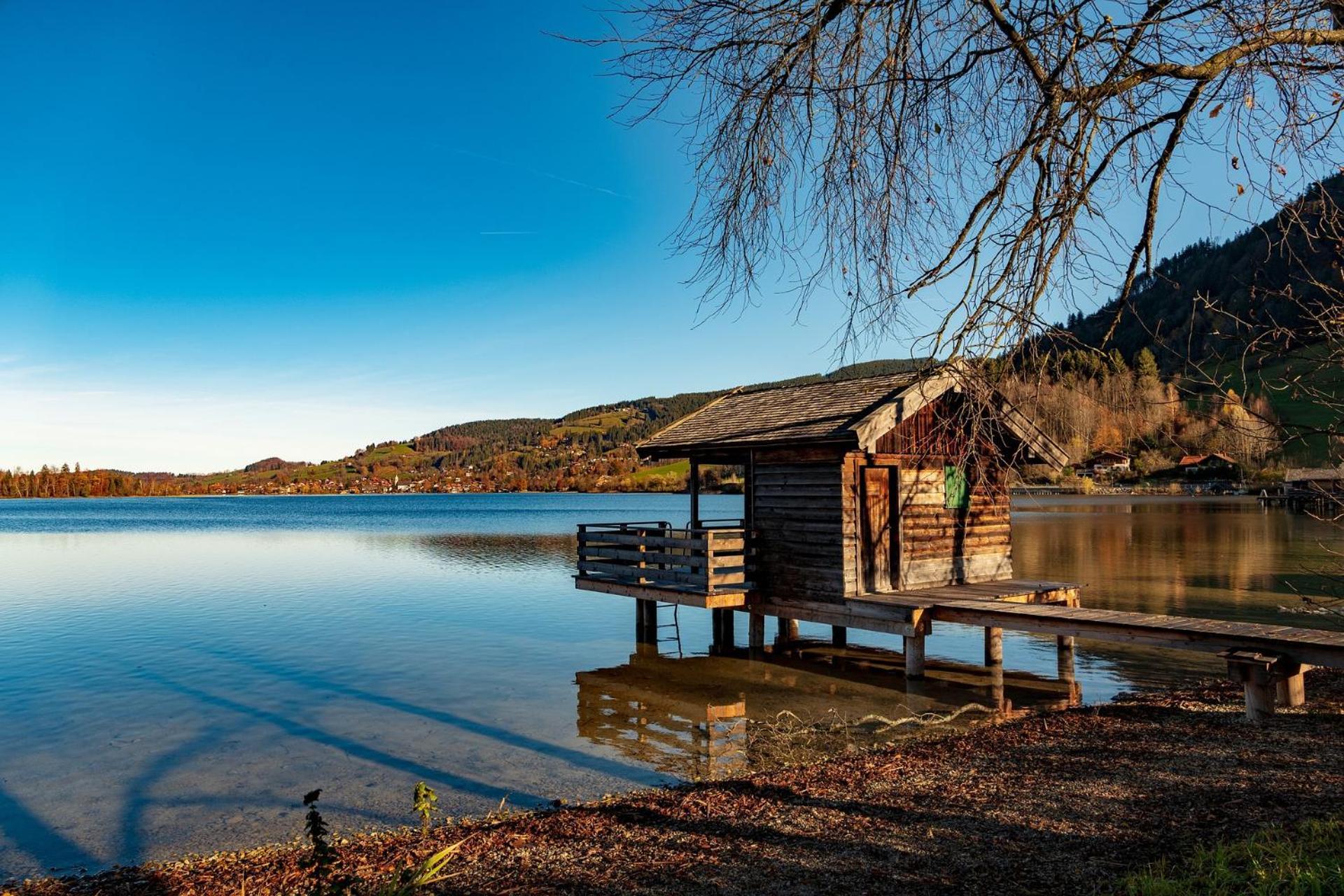 Studio Am Duernbach - Modern, Ruhig & Zentral Am Schliersee Mit Parkplatz Exteriör bild